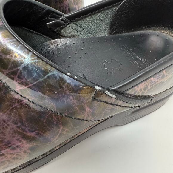 Dansko Professional Clogs Women's 37 Lightning Black Nursing Shoe - Picture 9 of 16